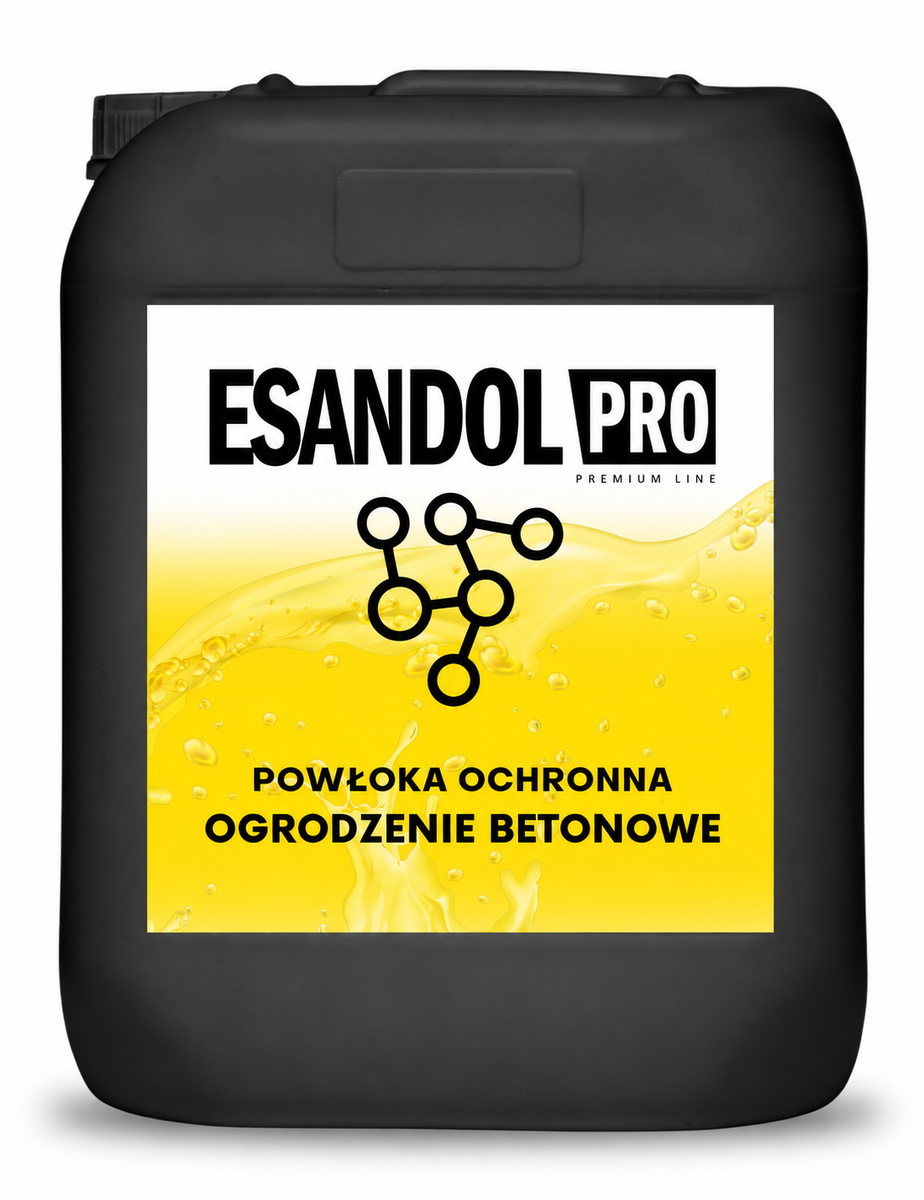 ESANDOL pro line protective coating concrete fence