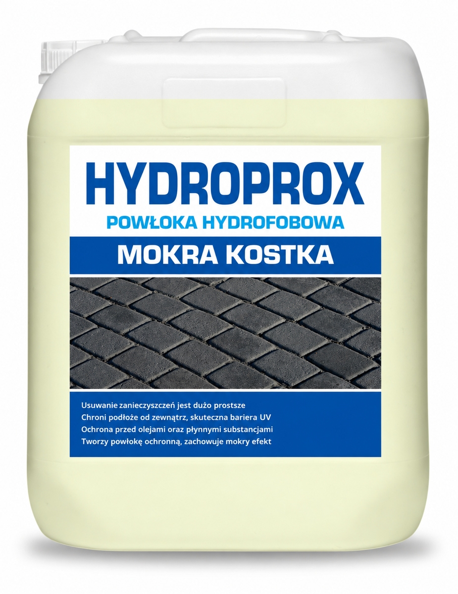 HYDROPROX protective coating wet paving stones