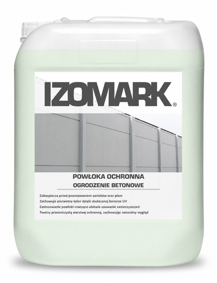 IZOMARK protective coating concrete fence